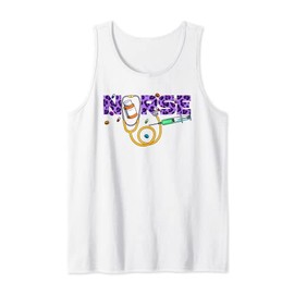 Nurse Nursing Leopard Boho Style Tank Top