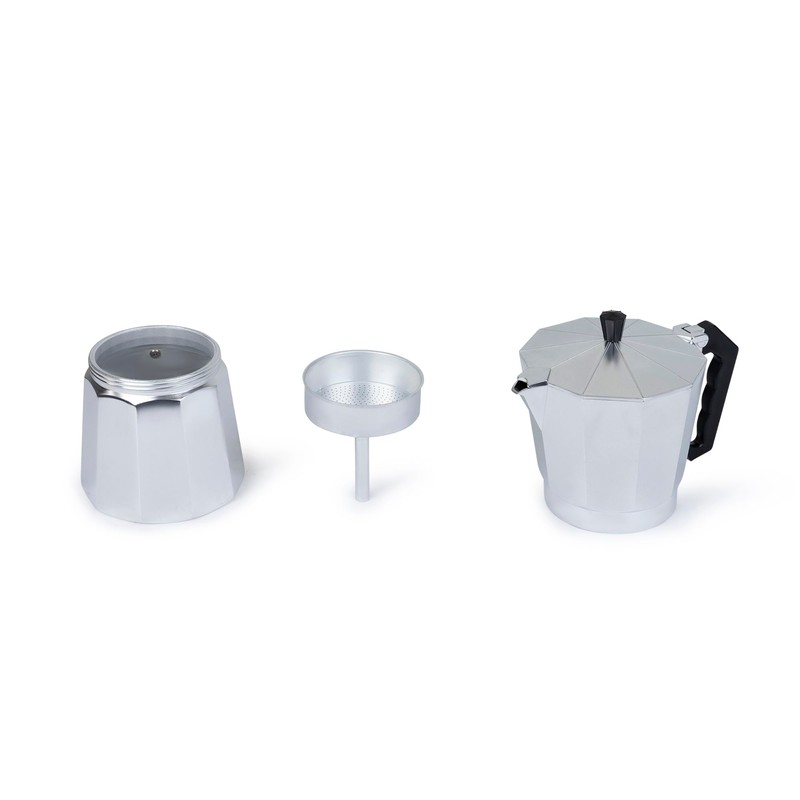12 Cup Espresso Coffee Maker – Durable Aluminum, Fast Brewing,