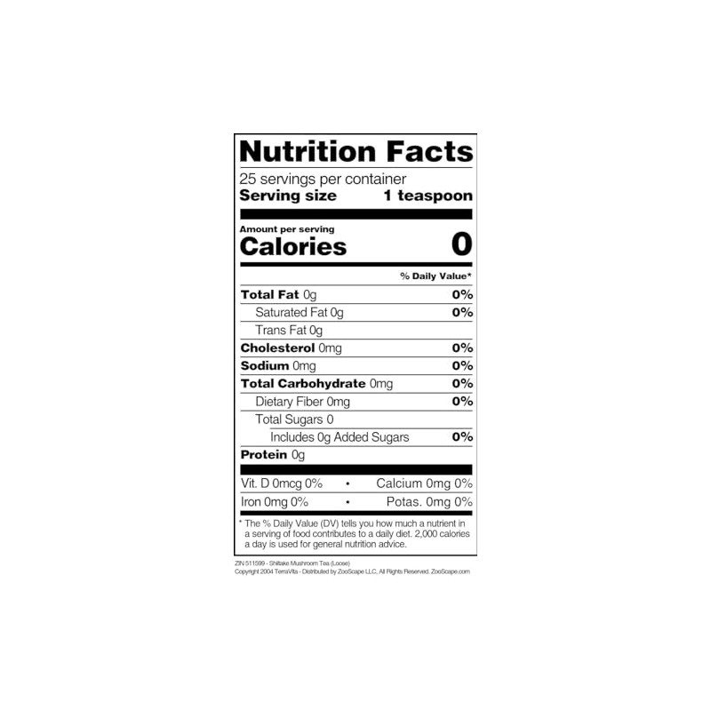 Shiitake Mushroom Tea (Loose) (4 oz, ZIN: 511599) - 3