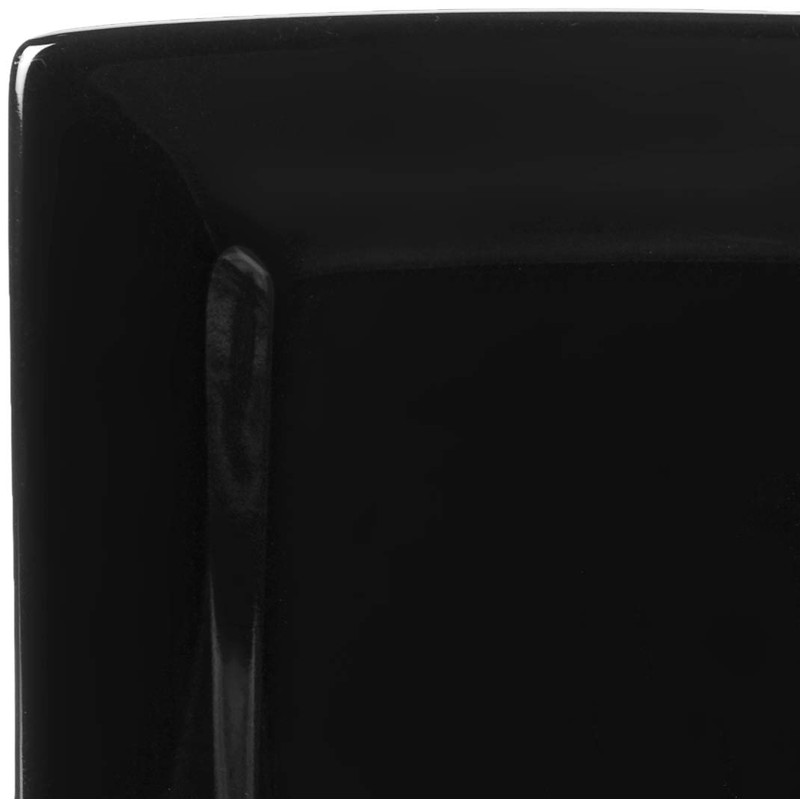 10 Strawberry Street Nova Square Dinnerware Set, 16 PIECE, Black