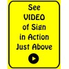 Generic Flashing Blinking Red LED Laminated Funny Sign Security Notice