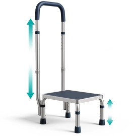 Pelegon Adjustable Step Stool with Handle for Elderly 300LB Capacity – Bedsid...