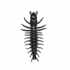 NIKKO ZaZa 3" HELLGRAMMITE floating, scented, durable soft bait - Obsidian