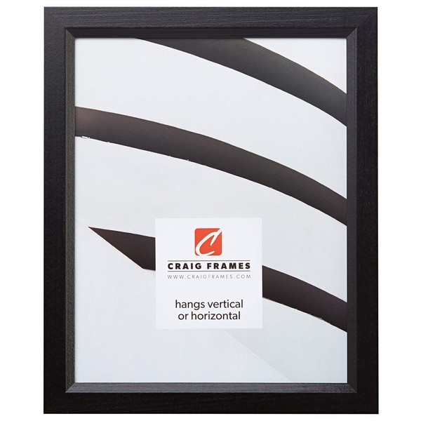 Craig Frames 7171610BK 20 by 30-Inch Poster Frame, Wood Grain Finish, 0.825-Inch Wide, Solid Black