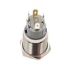 Sydien 1Pc 110V-220V 3A Latching/Self-Locking Push Button Switch with Wire