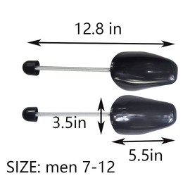 YY YEARCHY Shoe Tree for Men Spring Shoe Stretcher 5 Pairs Holder Shape Support for Men's Boots Adjustable Lightweight Plastic