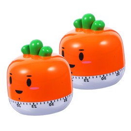 ULTECHNOVO 2 Pcs Cartoon Mechanical Timer for Cooking Baking Portable Kitchen Reminder Easy to Use Management Tool for Home Chefs and Students