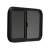 ToughGrade Horizontal Sliding Black RV Window 30" X 20" X