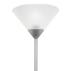 Simple Designs LF1011-SLV-LB 70" 1 Light Stick Torchiere Floor Lamp