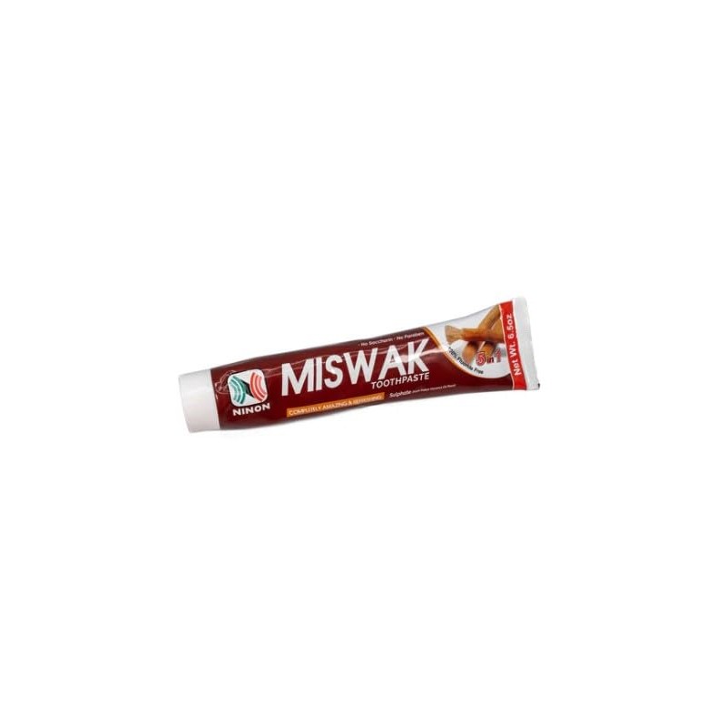 Ninon Miswak Toothpaste (6.5 oz)- 2 Pack 100% Fluoride Free