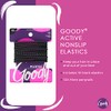 Goody Slide Proof Stayput Black Elastics, 4 mm 10 Count