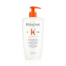 KERASTASÉ Bain Satin Riche| Shampoo para cabello seco y muy seco | Hidrata y nutre a profundidad el cabello | Con Proteínas a Base de Plantas y Niacinamida | 500ml