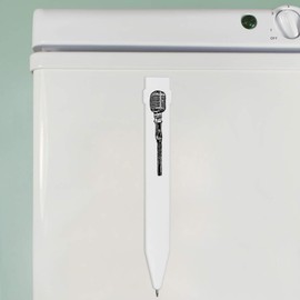 Azeeda 'Retro Microphone' Flat Magnetic Pen (MP00024697)