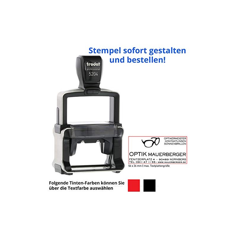 Trodat Professional 5204 Stamp 56 x 26 mm 6 Line
