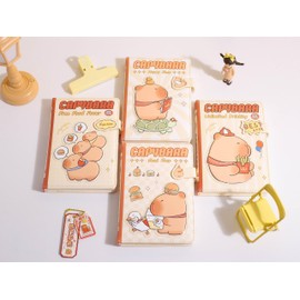 Capybara Journal Notebook, Kawaii Journal, Cute Bullet Journal, 7.4 x 5.1 inch (19 x 13cm), 224 Pages with Capybara Illustrations, Sketchbook, Diary for Girls, Teens and Adults (Capybara 3)