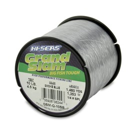 Hi-Seas Grand Slam Monofilament Line, 10 lb / 4.5 kg Test, .012 in / 0.30 mm Dia, Smoke Blue, 1480 yd / 1353 m