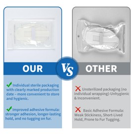 10 pcs Foley Catheter Stabilization Devices,Sterile Individually Packaged,Self-High Adhesive Catheter Supplies for Single/DoubleTube Holder,Catheter Holder