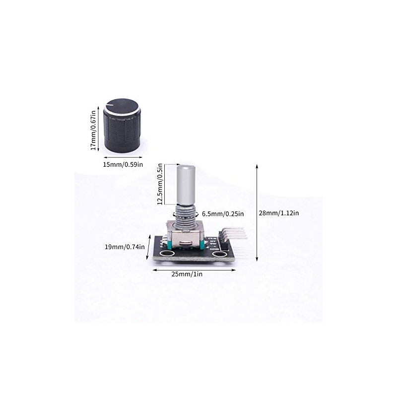 RUNCCI-YUN 6 x KY-040 Rotary Encoders Rotary Encoder Module for