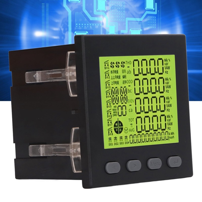 3 Phase Power Meter Multifunctional Volt Power Energy Meter Electrical