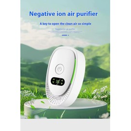 Plug-In Air Ionizers (2 Pack), Smart Negative Ion Air Purifier and Pet Deodorizer for Home, Bedroom, Office, Basement, Kitchen, Bathroom.