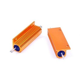 Yohii Wirewound Resistors 100 Watt 20 Ohm Aluminum Case Chassis Mounted Resistor - 2pcs- (G7.23)