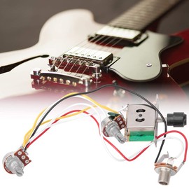 Bnineteenteam 250K Electric Guitar Wiring Harness Set 3 Position Switching Socket Musical Instrument Accessories Accessories for Musical Instruments