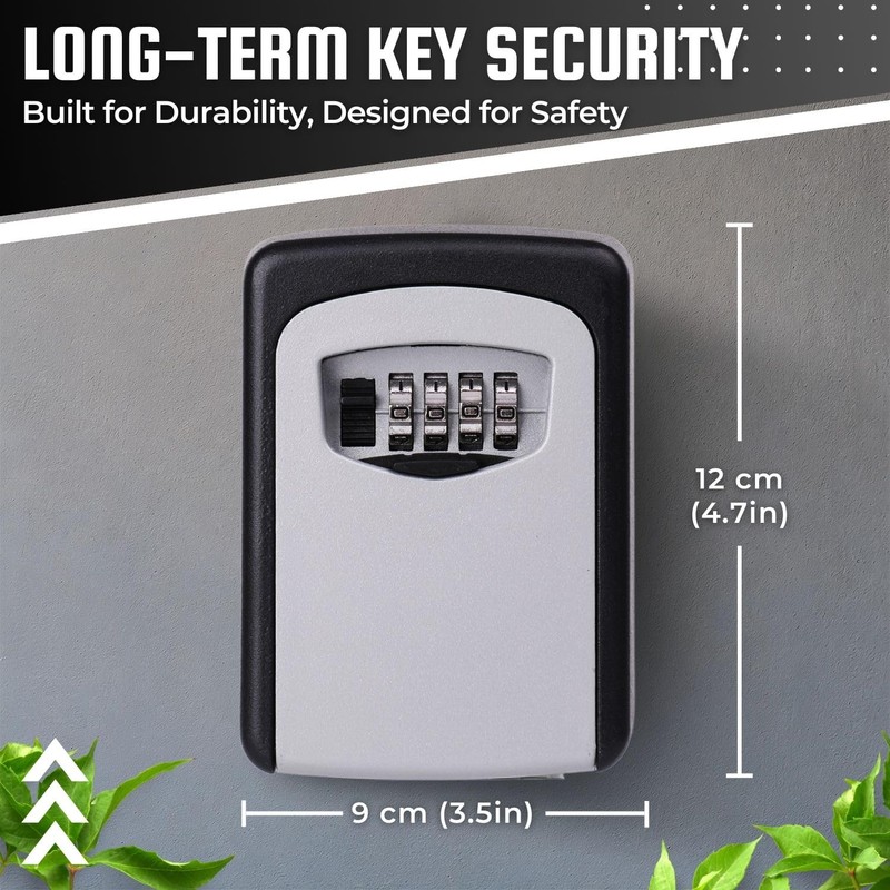 Flexzion Lock Box for Keys with Code – Wall Mounted