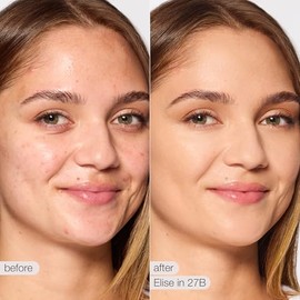 Corrector Shape Tape Radiant de cobertura media, tamaño completo 27B Beige medio claro