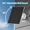 Ring Camera - Cargador de panel solar, compatible con batería