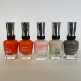 Sally Hansen Lot of 5 Sally Hansen Complete Salon Manicure Nail Polish Assorted Color Glitter