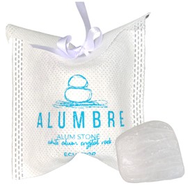 Alum Stone, Handmade 100% Pure Natural - Multipurpose Deodorant, Aftershave & Astringent, Odor Control, Razor Burn Relief & Skin Soothing - Unscented, Non-Staining, Plastic-Free, Fitkari, Alumbre, 80g