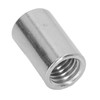 10Pcs Coupling Nut Round Rod Connector Female Thread 304 Stainless