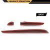 CNNELL Central Control Dashboard Cover Trim Bezels Compatible with Chrysler