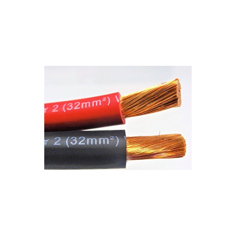 2 AWG EXCELENE WELDING CABLE BLACK OR RED MADE IN