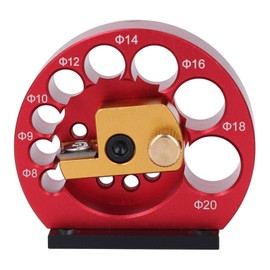 Dowel Maker Jig Kit, Metric Adjustable 8 Hole Carbide Inserts Dowel Maker Jig Tool Woodworking Round Rod Auxiliary Tool for Electric Drill, Dower Cutter Dowel Plate