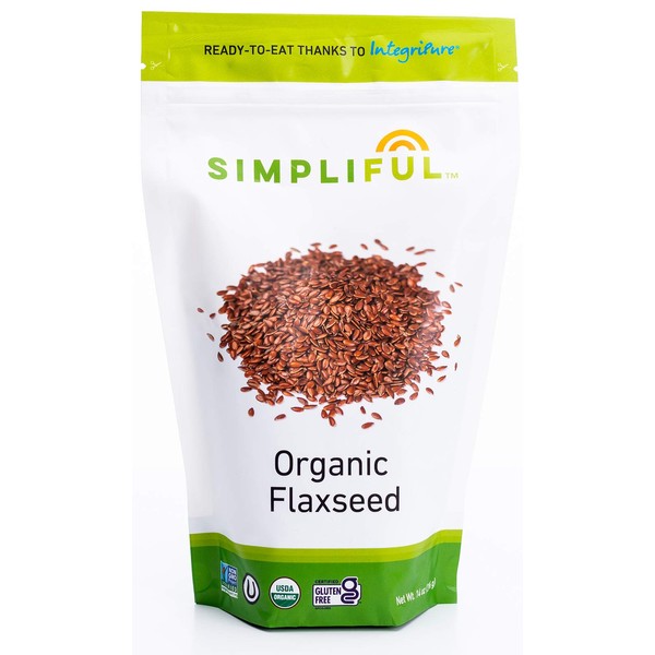Simpliful™ Organic Whole Brown Flaxseed, 14-oz – Ready-to-eat thanks to IntegriPure®