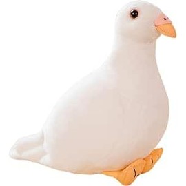 LGWJHCY Weiße Taube Plüschtier, Kuscheltier Vogel Plüschtier, Puppe für Kinder, Stofftier Taube Geeignet für Jungen, Mädchen Geburtstagsgeschenk Lustige Spielkameraden Zimmer Dekoration.