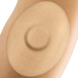 Fixic Freestyle Adhesive Patches 25 PCS – Good for Libre 1, 2, 3 & Plus – G7 & Stelo – Guardian – Waterproof Adhesive Bandages – Libre Covers – Pre-Cut Back Paper – Long Fixation for Sensor! (Tan)