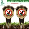 No Peeing No Pooping Dog Sign Double Sided Metal No