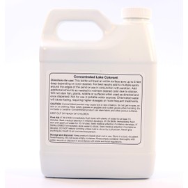 Natural Waterscapes Pond Dye - Midnight Blue Super Concentrate CASE Pack- 1 Quart Treats 1 Acre up to 6 Feet Deep, Dark Natural Looking Blue Pond Dye- Mix of Bright Blue Dye and Black Dye (6)