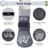 SCENEREAL Double Side Anti-Slip Dog Socks for Hardwood Floors to