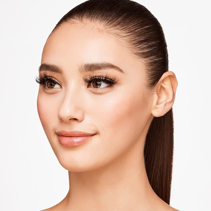 i•ENVY Real Mink Cluster Lashes Full and Fluffy Extension Look,