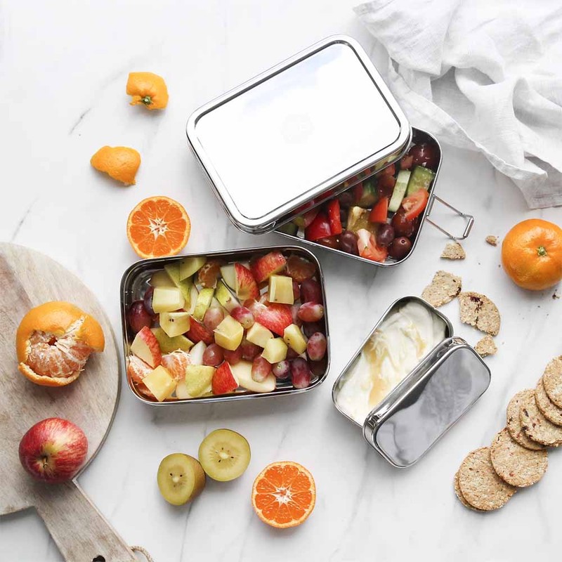 Ever Eco Stainless Steel XL Stackable Bento Box, 3 Piece