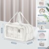 Transparent Wash Bag, Travel Cosmetic Bag, Dry Wet Separation Wash