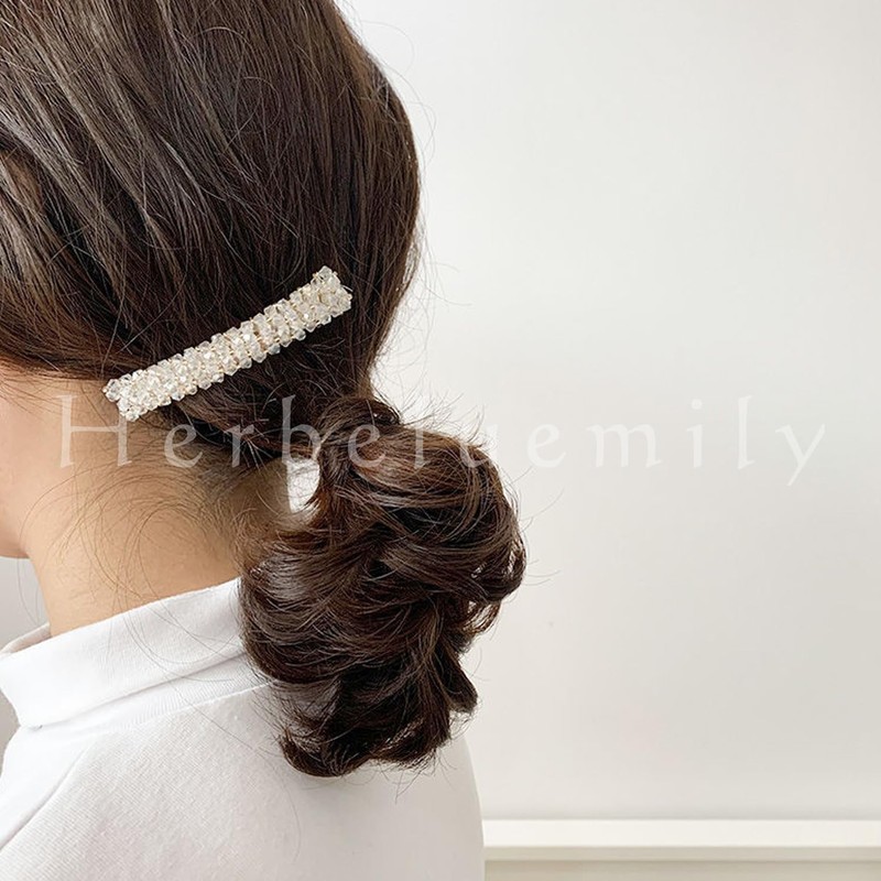Herbeluemily Barrette, Hair Clip, Hair Clip, Beads, Bijou, Hair Ornament,