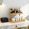 Bamboo Undersink Organizer Storage - 2-Tier Cabinet Shelf with Adjustable