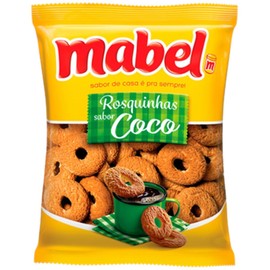 BRAZILIAN CORNER Coconut Cookies Mabel 1.32 Lb | Rosquinhas Sabor Coco Mabel 600g | Fresh & Crunchy Crisp Cookies with Yummy Coconut Flavor | Cookie Snacks for Kids and Adults, Coffee Time and More