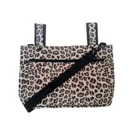 Two Lumps of Sugar Cheetah Snapster - Universal Stroller Caddy Organizer Bag with Adjustable Shoulder Strap and Multiple Pockets, Compatible with Nuna, Itzy Ritzy, Other Strollers, Walkers, & More