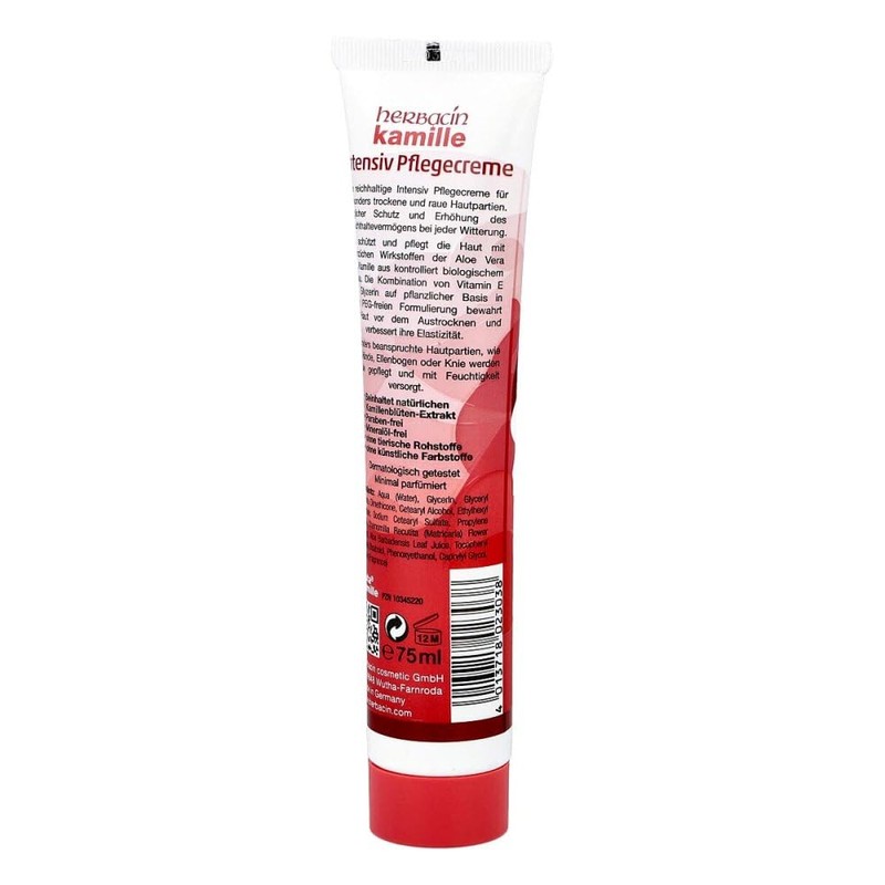 HERBACIN Chamomile Intensive Care Cream Tube
