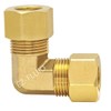 (1) EZ-Fluid 5/8" Compression 90 Degree Elbow,Lead-Free Brass Union Coupling